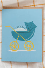 Baby Carriage Greeting Card