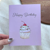Happy Birthday Cupcake Card
