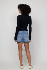 Oliver Logan Bedford High Rise Short Indigo Medium Bright