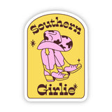 Southern Girlie Cowboy Hat and Boots Sticker