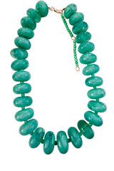 Bailey Chunky Beaded Necklace- Turquoise