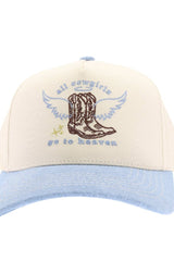 Cowgirls Go To Heaven Embroidered Trucker Hat