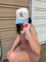 Cowgirls Go To Heaven Embroidered Trucker Hat