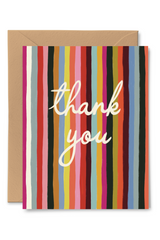Thank You Rainbow Stripes Card