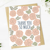 Thank You So Much Floral Card