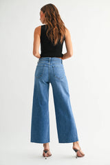High Rise Scissor Cut Wide Leg