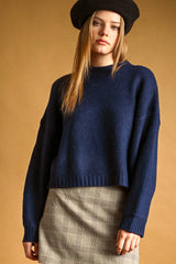 Round Neck Sweater Top