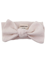 Organic Waffle Knot Bow, Snow