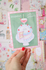 Celebrate With Cake & Cocktails Birthday Card