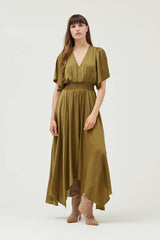 Unbalanced Skirt Maxi Dress