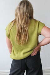 V Neck Button Up Sweater Vest