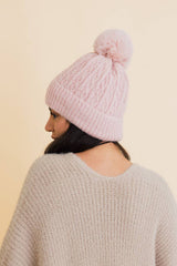 Cable Knit Cuffed Beanie