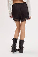 Lace Trim Shorts 2 Colors!