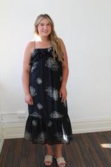 Paige Layered Ruffle Midi Dress