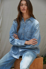 Denim Button-Down Shirt