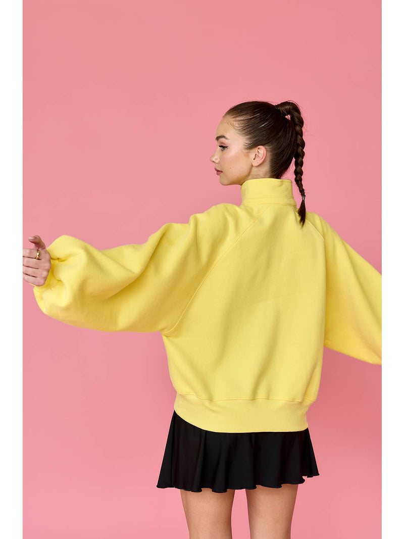 Essential Snap Button Sweater Yellow