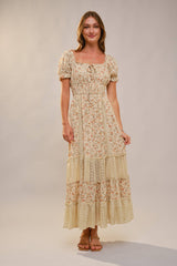 Sierra Floral Puff Sleeve Dress