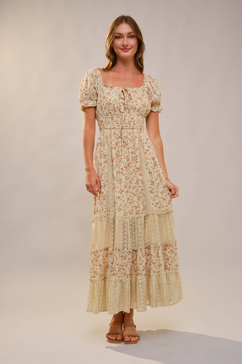 Sierra Floral Puff Sleeve Dress