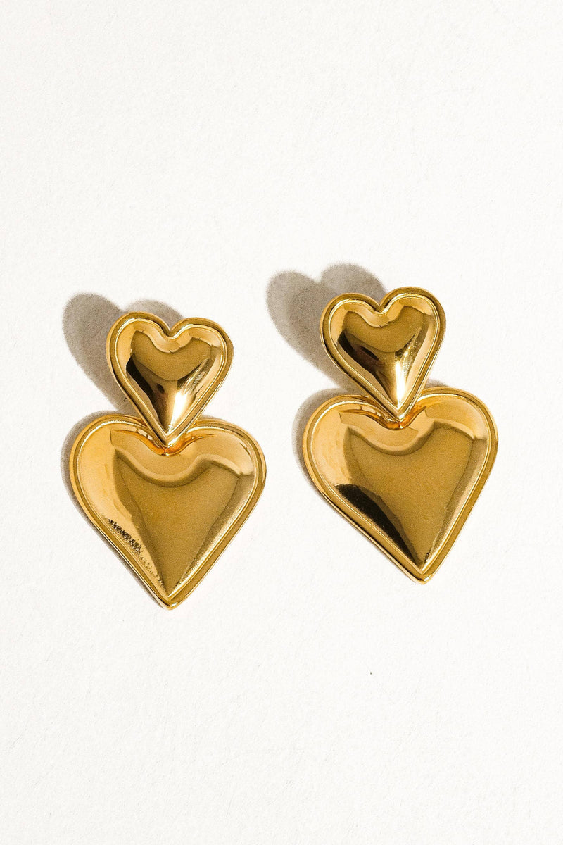 Layered Heart Earring