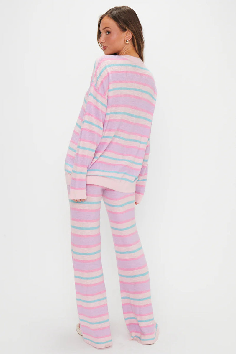 Show Me Your Mumu Feel Good Sweater Cotton Candy Stripe