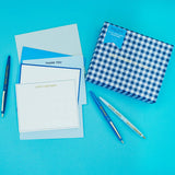 Pen Set - Motivational - Asst Blues - 5 Piece Set