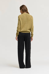 Contrast Hem Button Up Cardi