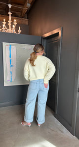 Piper Butter Yellow Striped Cardigan