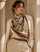 Countryside Toile Poly-Silk Scarf