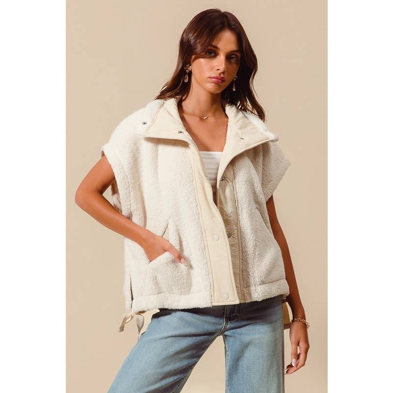 Oversized Sherpa Fur Vest