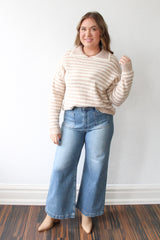 Stripe Collared Sweater