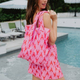 Lobsters Terry Cloth Beach Bag