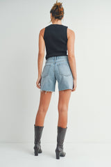 Distressed Mom Short