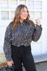 Animal Collared Jacket
