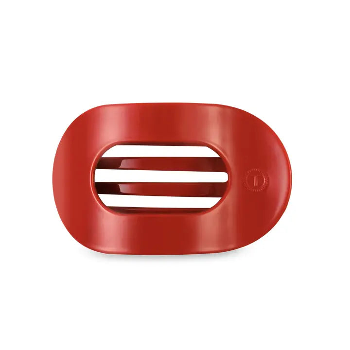 TELETIES Round Flat Hair Clip Medium