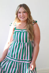 Multi Color Striped Tiered Maxi Dress