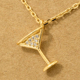 Martini Pendant Necklace