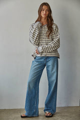 Striped Sweater Cardigan 2 Colors!