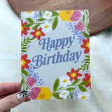 Happy Birthday Flower Card