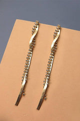 Snake Chain Twisted Earrings