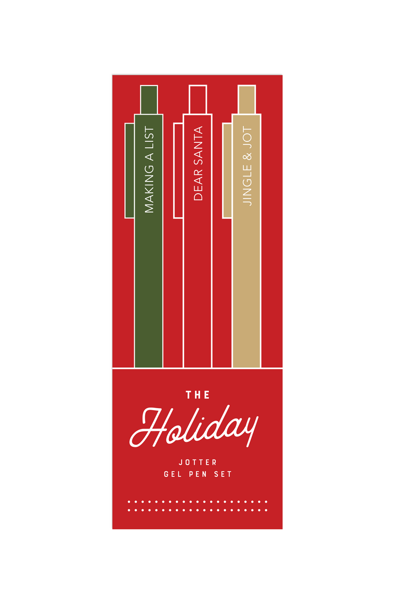Holiday Jotter Gel Pen: Set of 3
