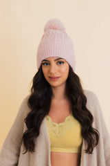 Cable Knit Cuffed Beanie