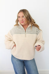 Half Zip Sherpa Pullover