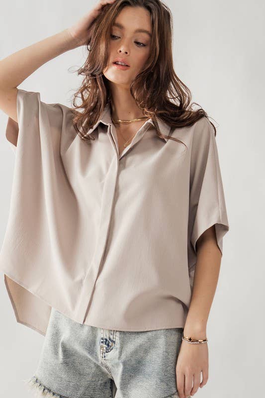 Relaxed Fit Short Sleeve Shirt