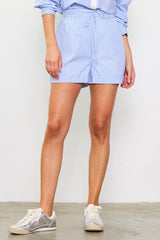 Marcie Striped Drawstring Shorts