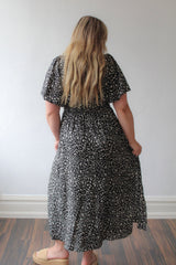 Unbalanced Skirt Floral Print Maxi Dress