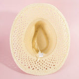 Woven Straw Western Sun Hat