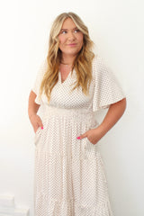 Polka Dot Printed Dress