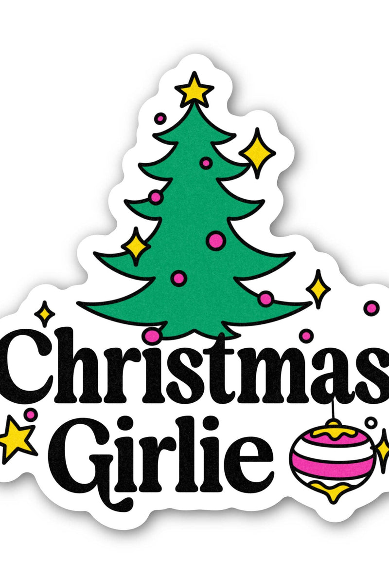Christmas Girlie Sticker