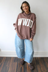 WWJD Mock Neck Sweatshirt