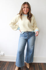 Daisy Colorblock Stripe Sweater